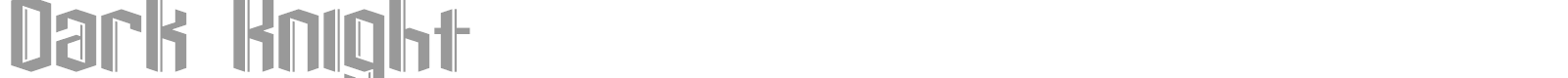 Dark Knight font preview